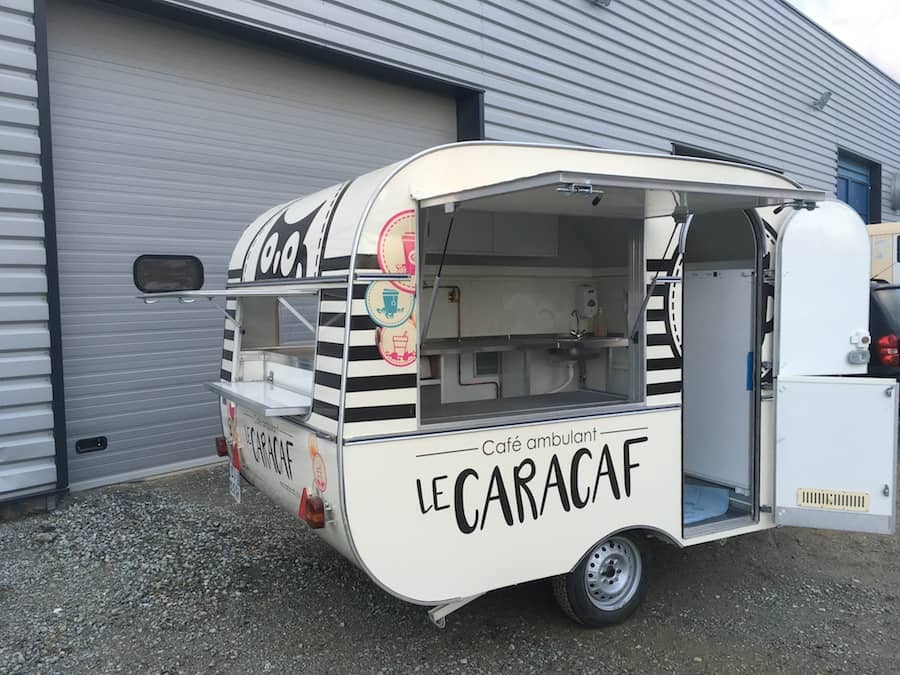 Remorque bar événementielle — comptoir de service mobile