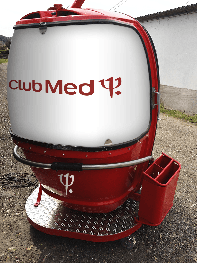 Télécabine Megg Club Med — décoration extérieure événement corporate