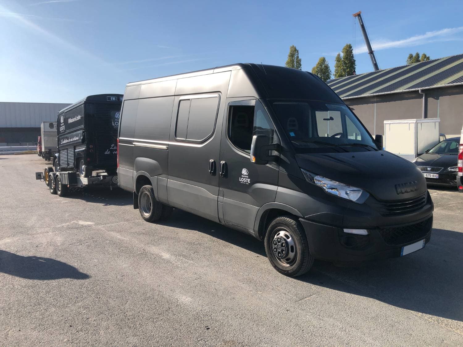 Vue arrière en situation lors d'un événement