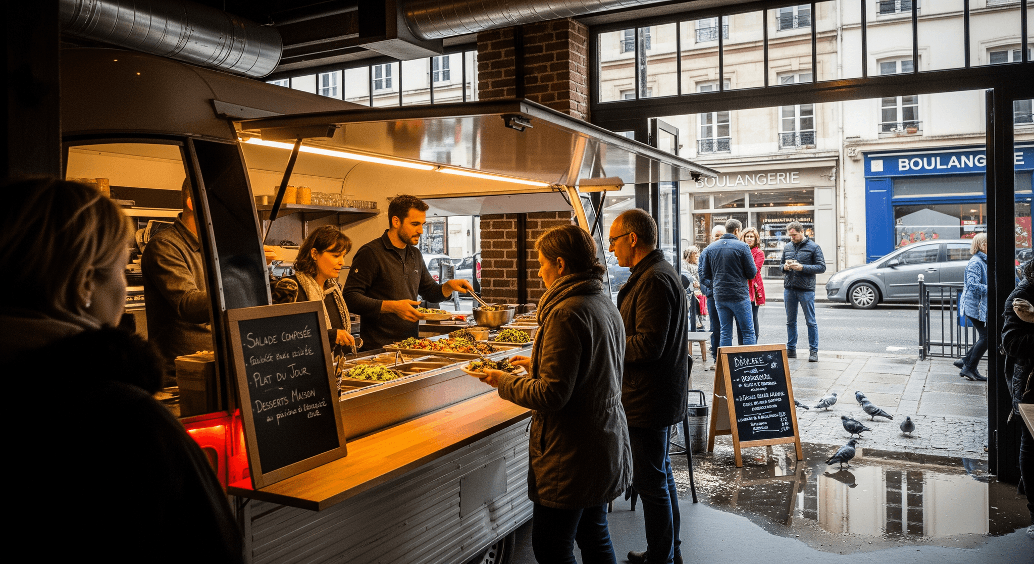 Le food truck est à l’intérieur !