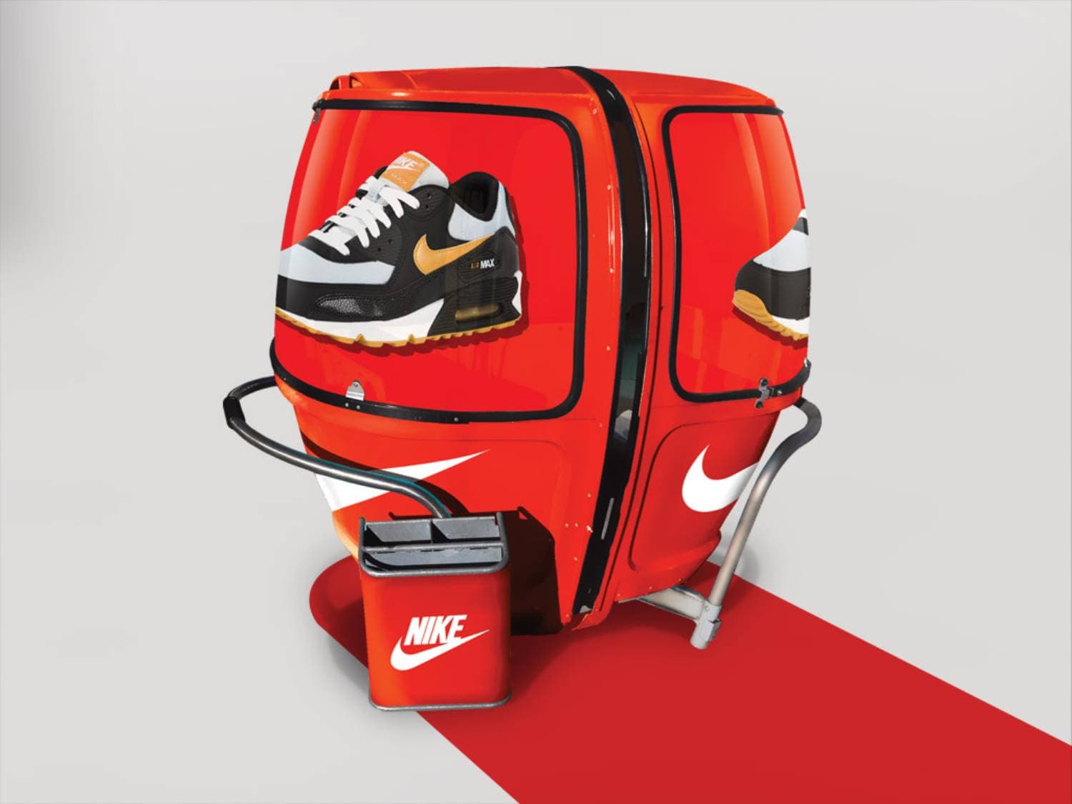 Télécabine événementielle — concept de communication original