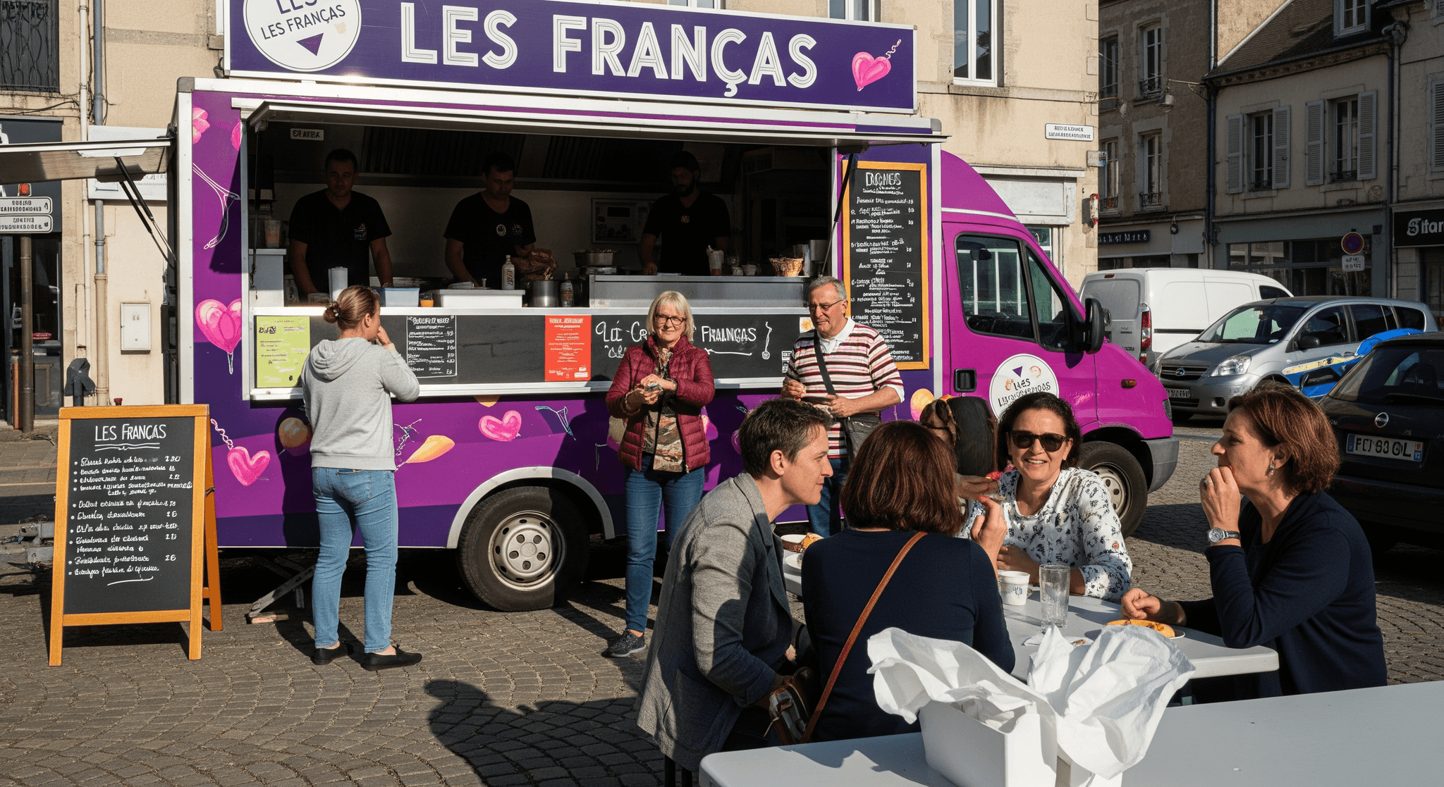 Le food truck des Francas en tournée d'été