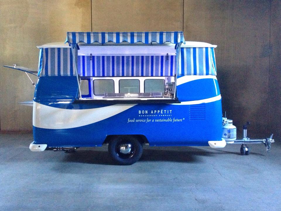Combi Volkswagen avec remorque aménagée — détail intérieur