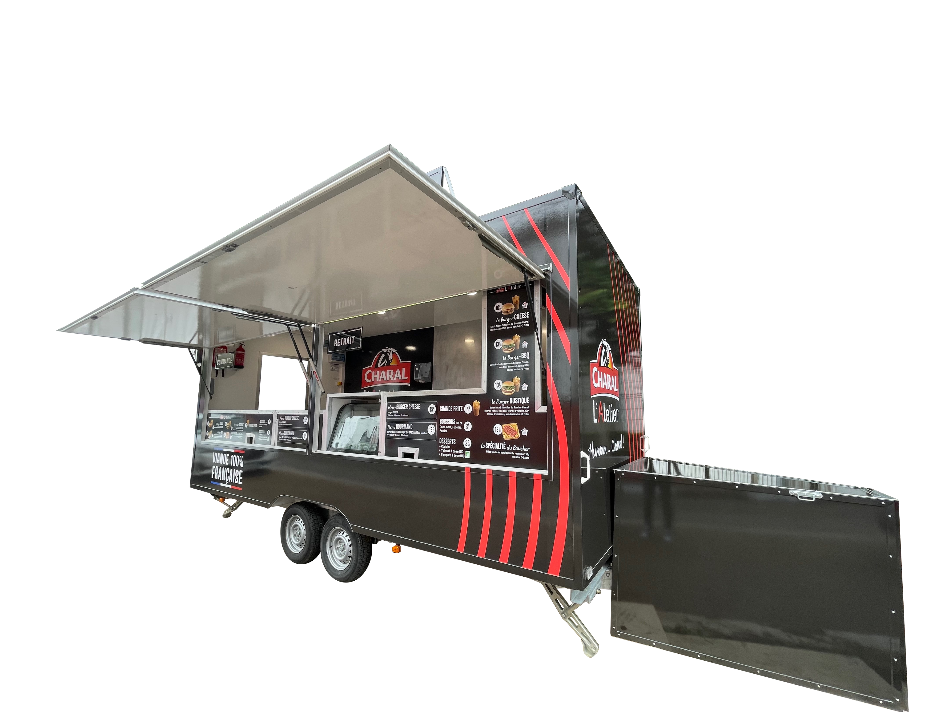 Remorque Charal — branding personnalisé