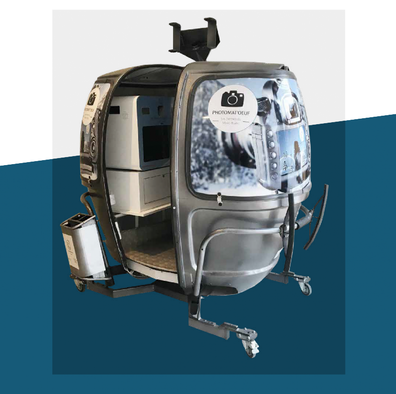 Réalisation MEGG photomat'oeuf — version silver avec équipement photo intégré
